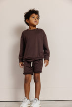 Load image into Gallery viewer, boy short sweatset - chestnut