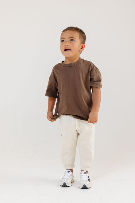 boxy tee - chestnut