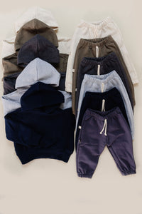classic hoodie - caper - fleece terry