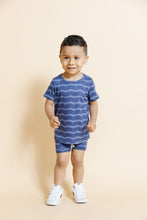 Load image into Gallery viewer, rib knit tee - wavy lines