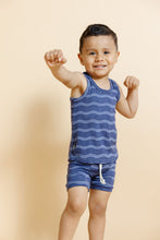 Load image into Gallery viewer, rib knit tank top - wavy lines
