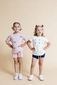 basic tee - celebrate on natural