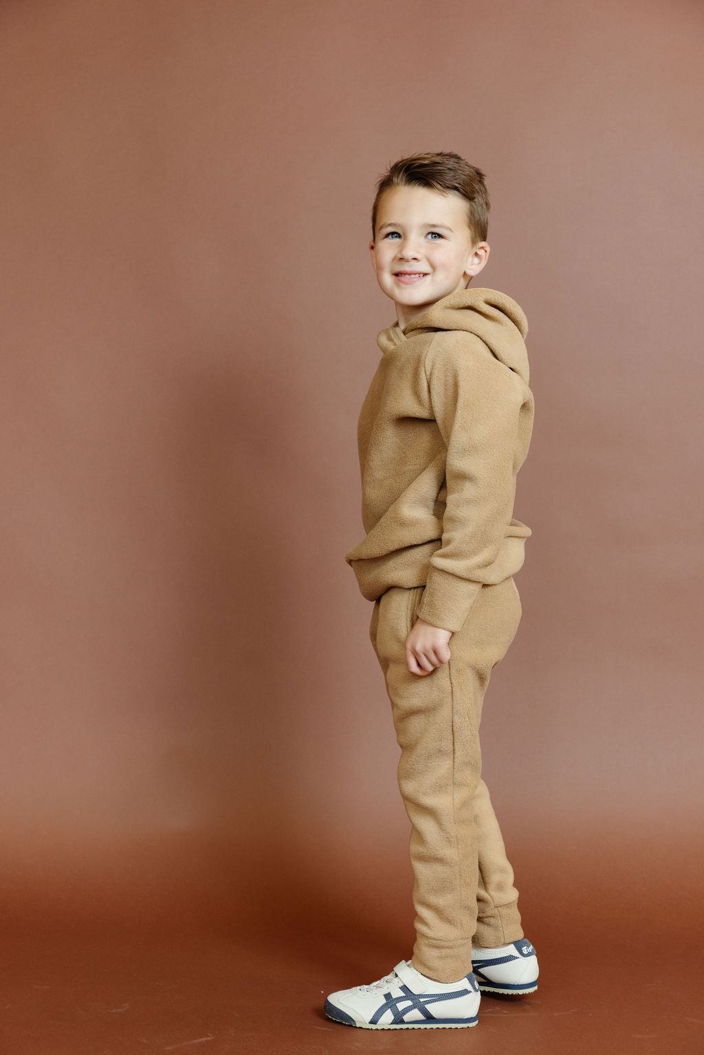 original jogger - khaki - polar fleece