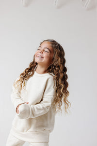 boxy sweatshirt - cream COMING SOON