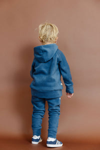trademark raglan hoodie - lagoon - polar fleece