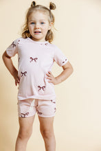 Load image into Gallery viewer, ringer tee  - classic bows