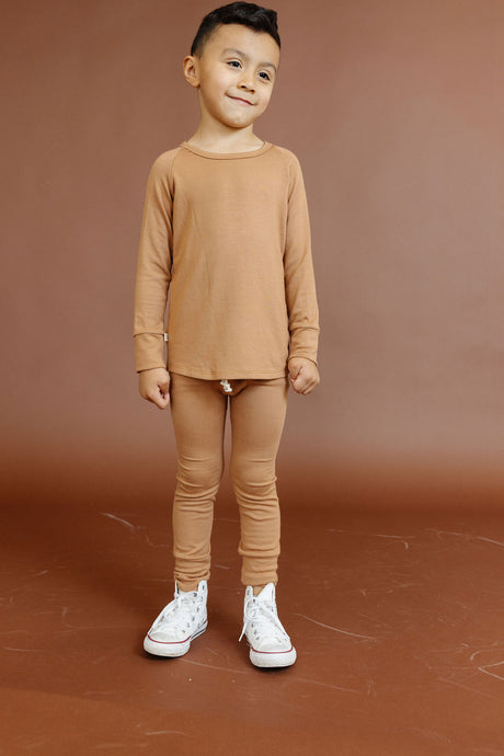 rib knit pant - teddy
