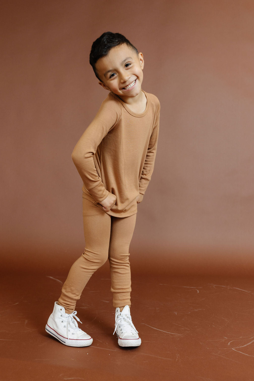 rib knit pant - teddy