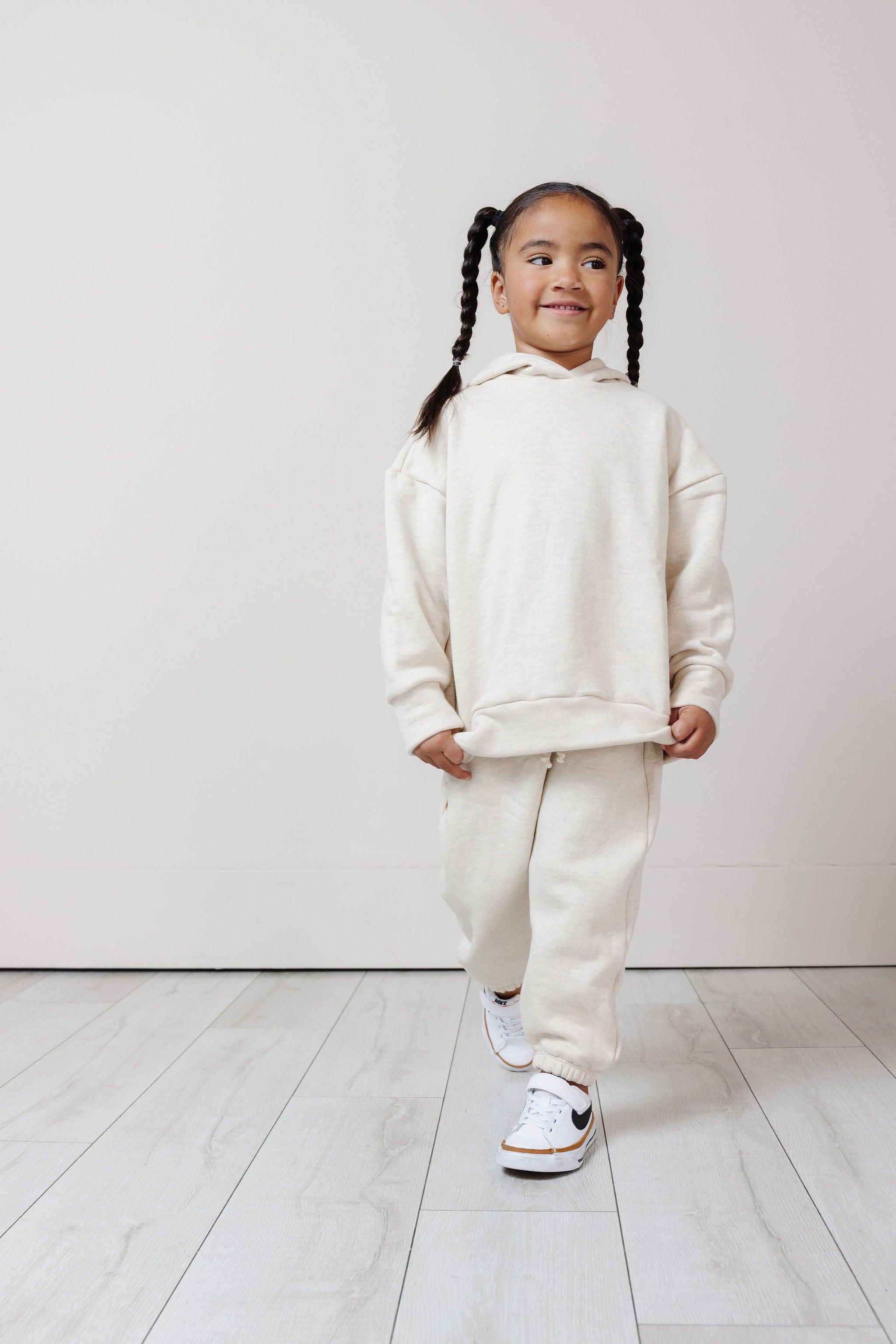 vintage sweatpant - cream - fleece terry