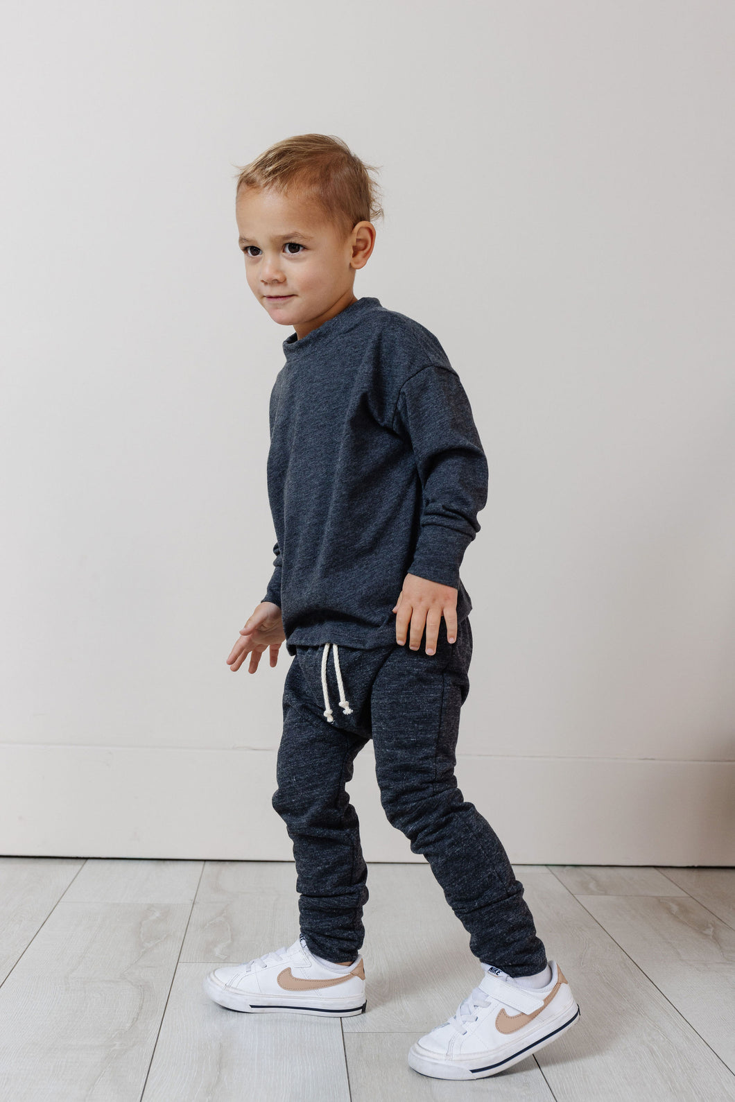 gusset pants - granite