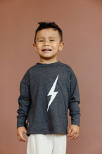 Load image into Gallery viewer, boxy long sleeve tee - lightning on granite