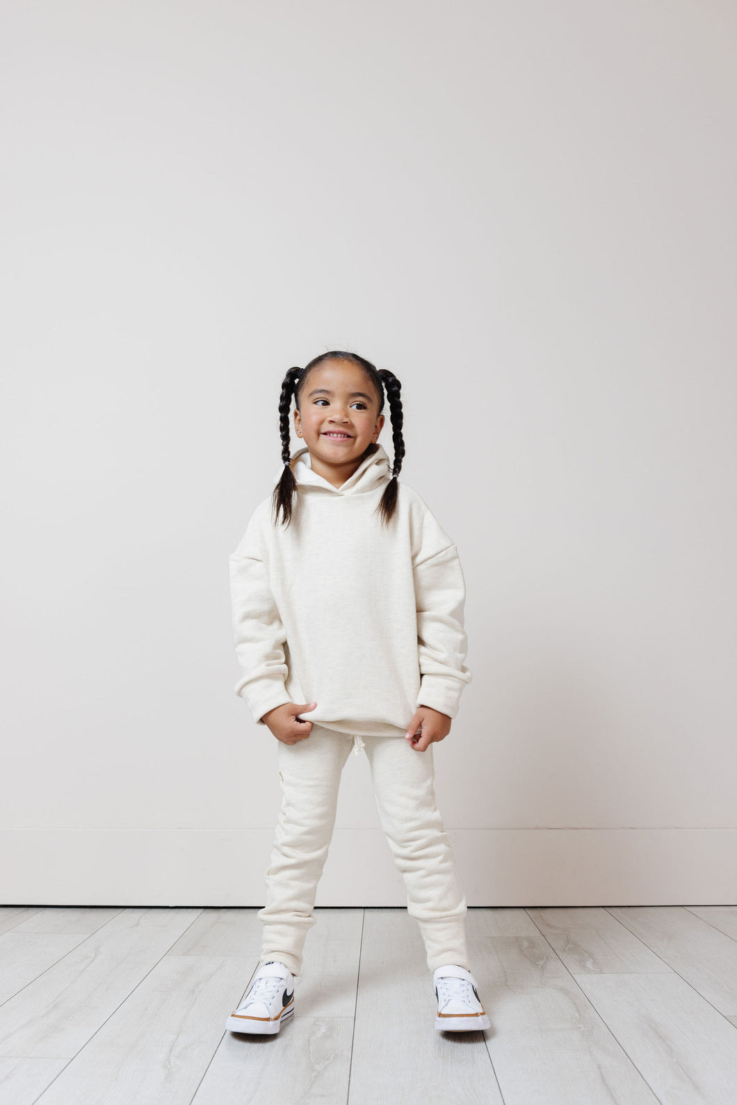 gusset pants - cream
