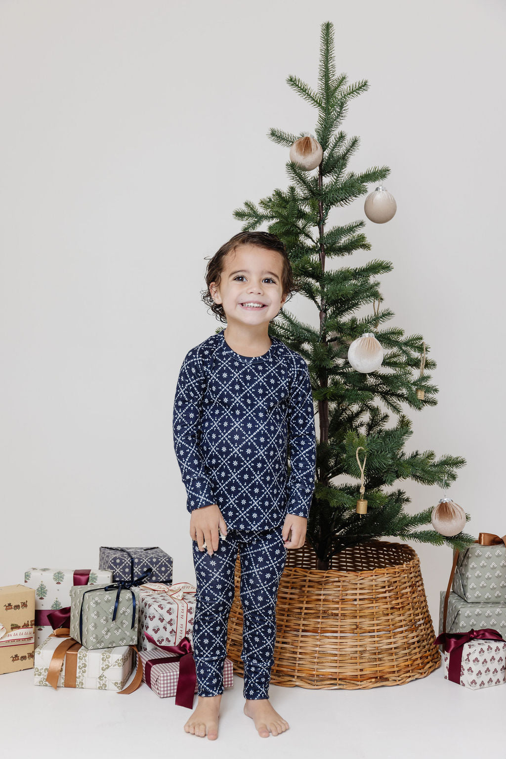 rib knit long sleeve tee PREORDER - fair isle