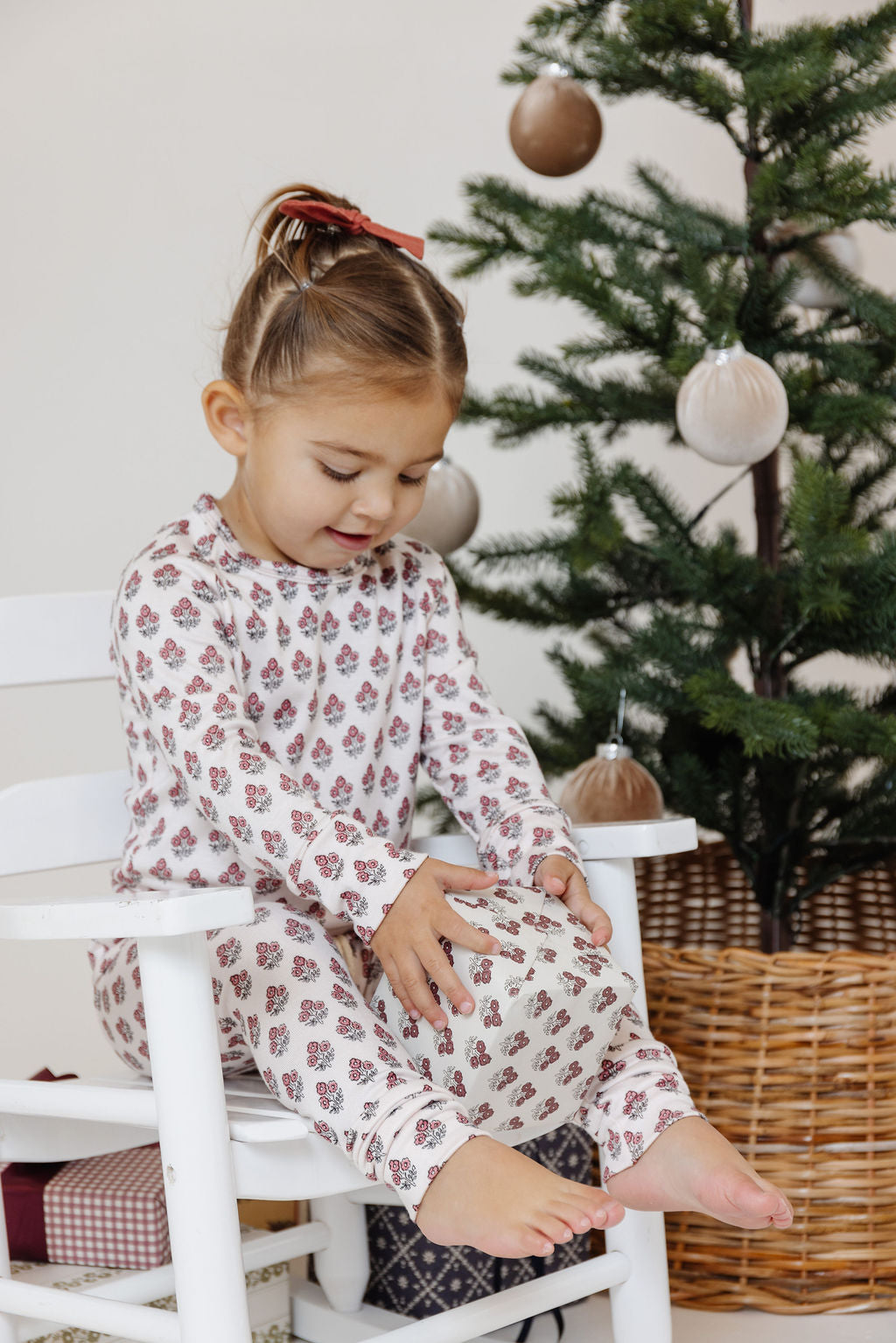 rib knit long sleeve tee PREORDER - topiary