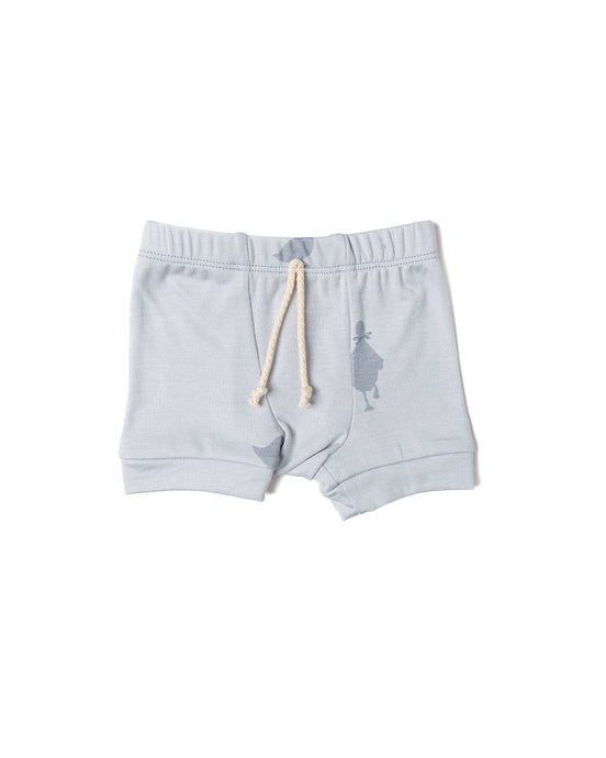 rib knit shorts - geese