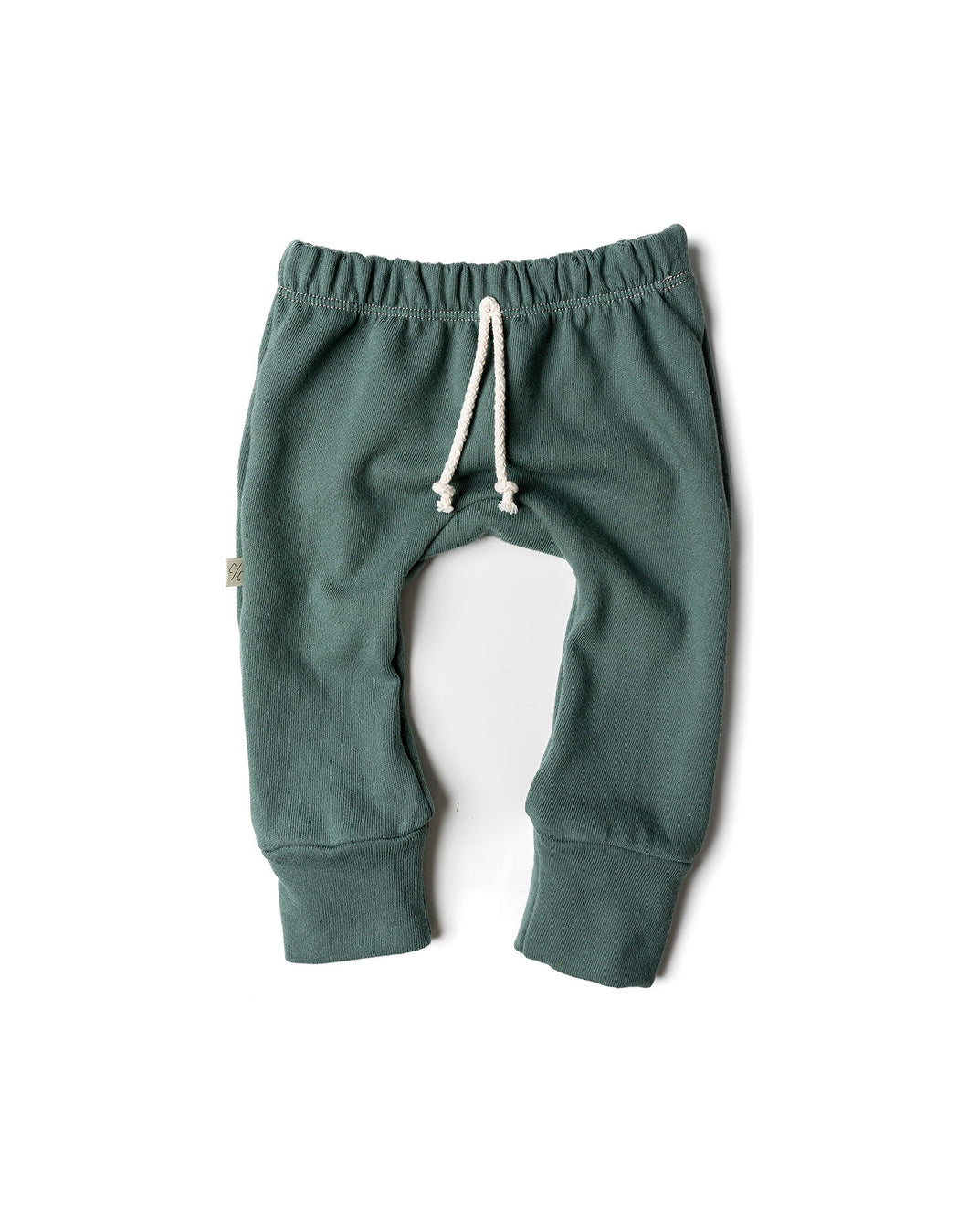 gusset pants - golf green