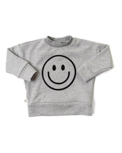 Load image into Gallery viewer, boxy sweatshirt - smile on pebble