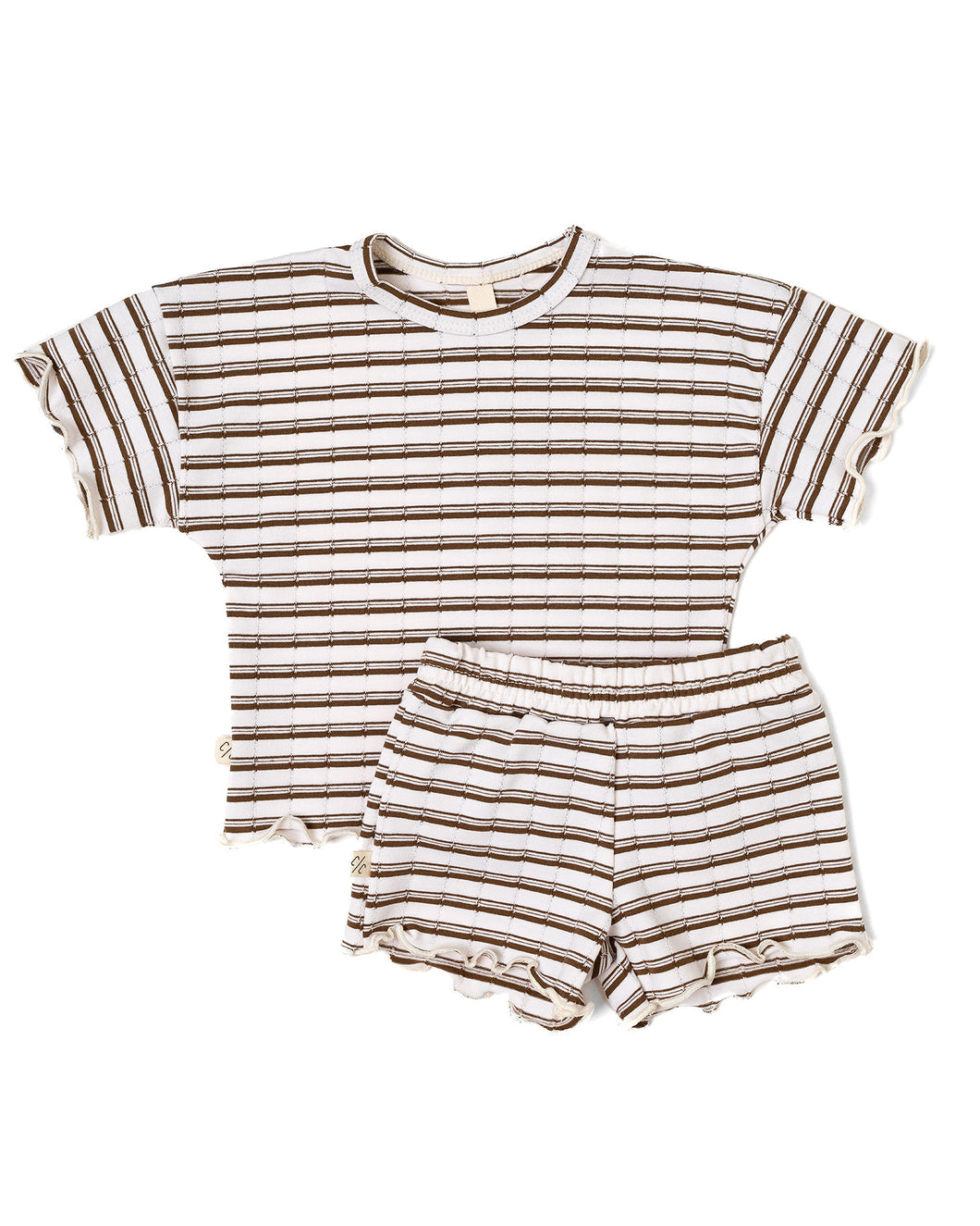 ruffle set - stripe