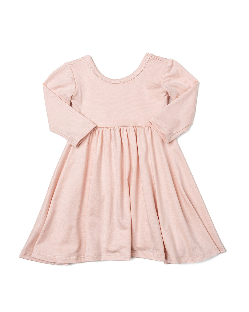 3/4 sleeve swing dress - taffy Childhoods Clothing 3/4 sleeve swing dress - taffy Childhoods Clothing