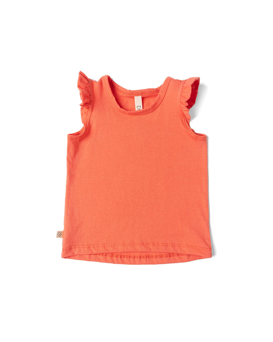 flutter tee - living coral