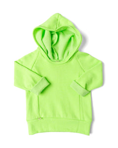 beach hoodie - neon green