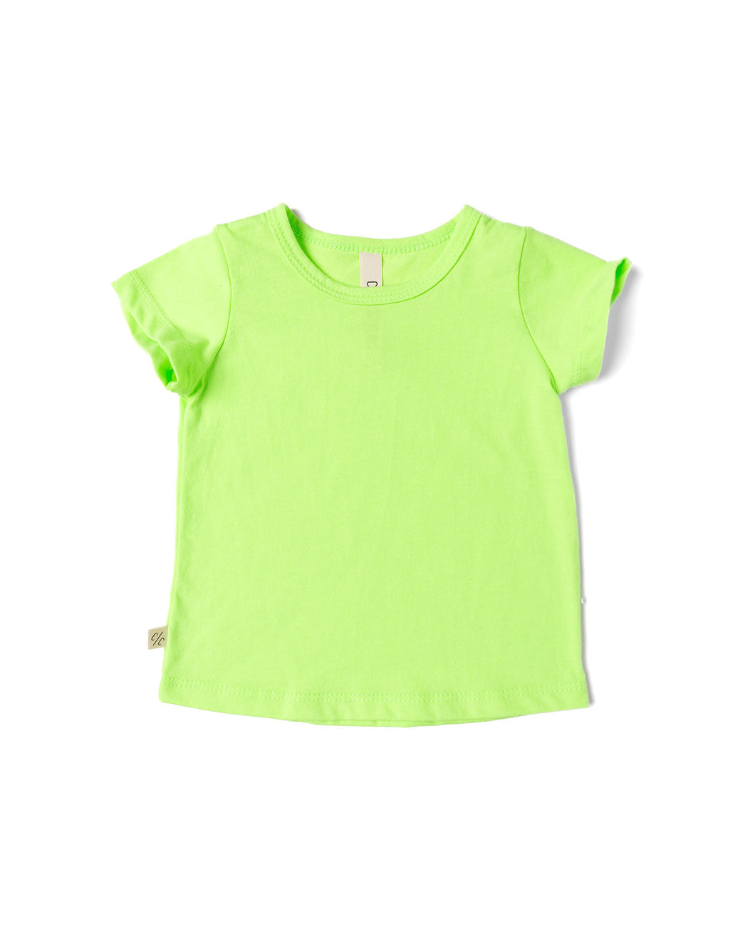 basic tee - neon green