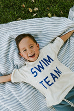 Load image into Gallery viewer, boxy tee - swim team on natural