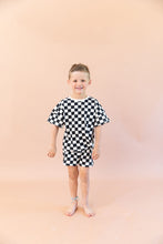 Load image into Gallery viewer, jersey set - black checkerboard