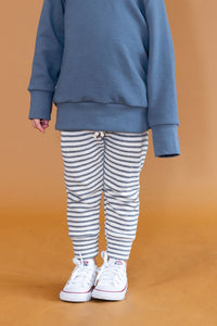 original jogger - narrow gray stripe