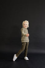 Load image into Gallery viewer, trademark raglan hoodie - dark fatigue beige stripe