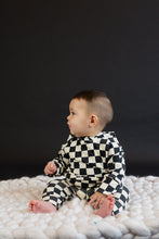 Load image into Gallery viewer, rib knit jogger - black checkerboard