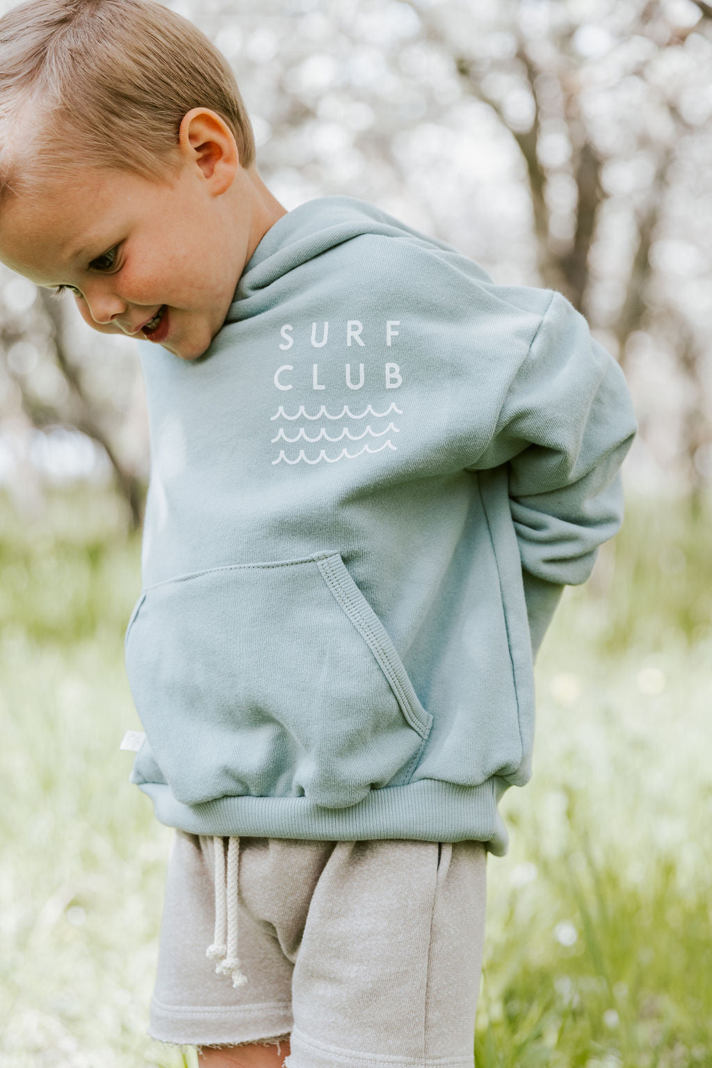 vintage hoodie - surf club on swell