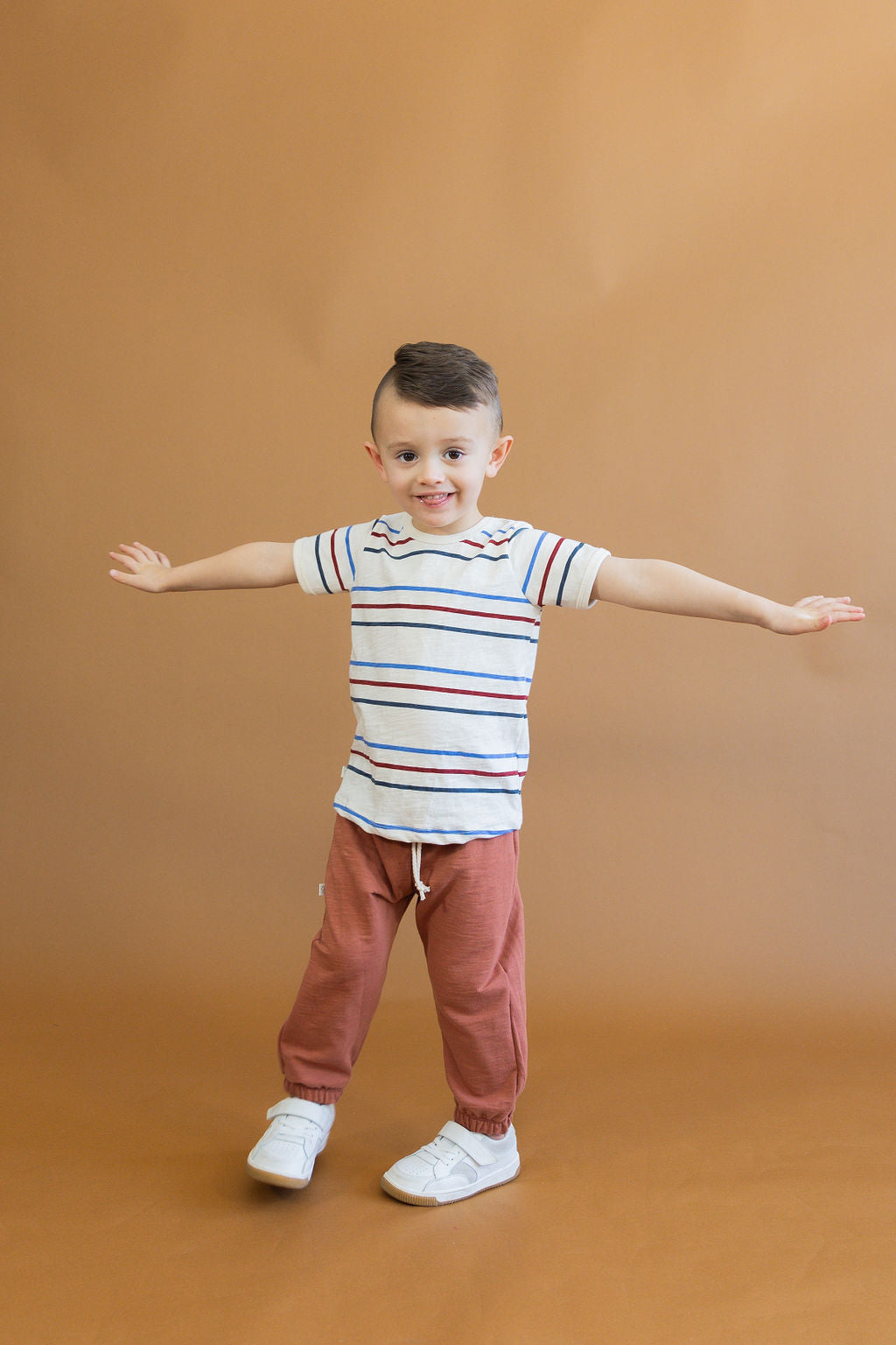 slub vintage sweatpant CO - red rock