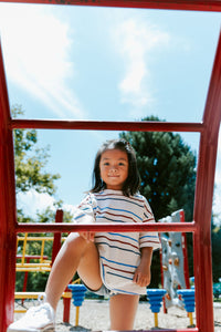 boxy tee - americana stripe