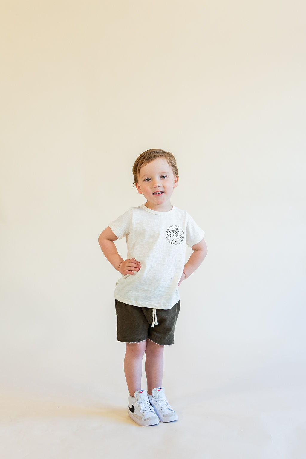 basic tee CO - mt hood on natural