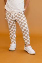 Load image into Gallery viewer, gusset pants - taupe checkerboard