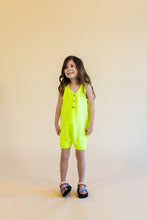 Load image into Gallery viewer, short tank romper - highlighter
