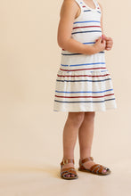 Load image into Gallery viewer, twirly tank dress - americana stripe