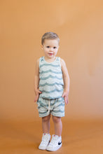 Load image into Gallery viewer, slub boy shorts - waves on mineral