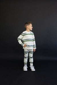 trademark raglan hoodie - double stripe