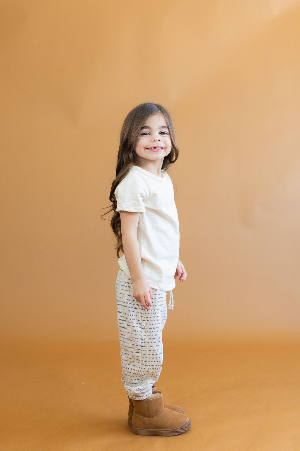 slub vintage sweatpant CO - dash dot on gull