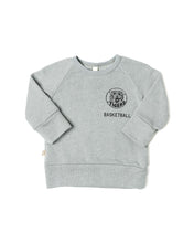 Load image into Gallery viewer, pullover crew - tigers basketball on stone blue