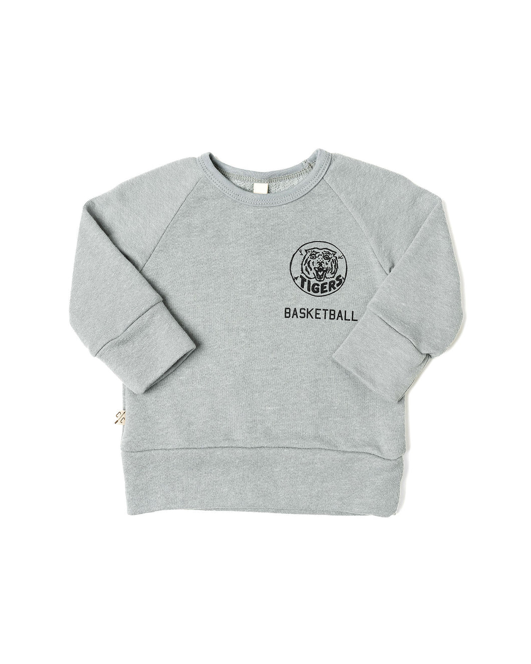 pullover crew - tigers basketball on stone blue