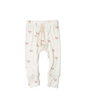Load image into Gallery viewer, rib knit pant - classic bows - natural
