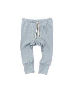 rib knit pant - quarry