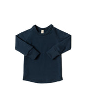 Load image into Gallery viewer, rib knit long sleeve tee - collegiate blue