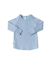 Load image into Gallery viewer, rib knit long sleeve tee - periwinkle