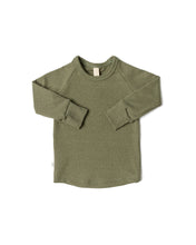 Load image into Gallery viewer, rib knit long sleeve tee - vetiver