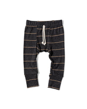 Load image into Gallery viewer, rib knit pant - anthracite sand stripe