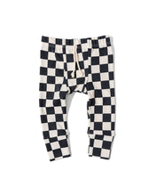 Load image into Gallery viewer, rib knit pant - black checkerboard